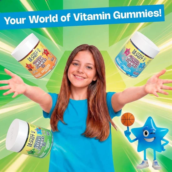 Nutriburst Kids Star Squad Greens Gummies 60 Gummies