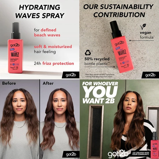 Schwarzkopf Got Wavez Hydrating Beach Waves Spray 150ml