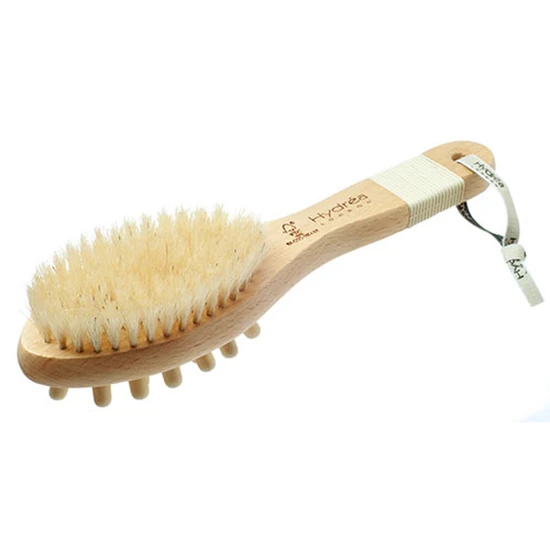 Hydrea London Combination Massage Brush With Nodules & Natural Bristles