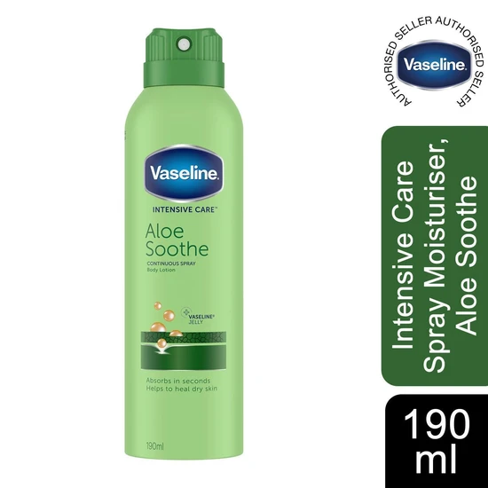 Vaseline Intensive Care Spray Moisturiser Aloe Soothe 190ml