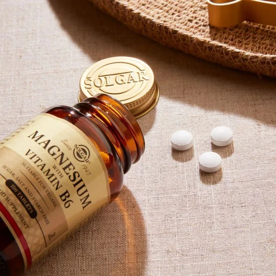 Solgar Magnesium With Vitamin B6 Tablets 100 Tablets