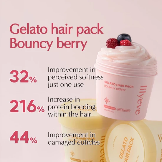 LILYEVE Gelato Hair Pack Bouncy Berry 200ml