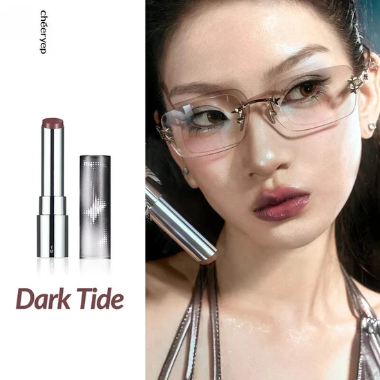Glisten Cosmetics Crystal Glossy Rouge Lip Gloss Cheeryep Dark Tide