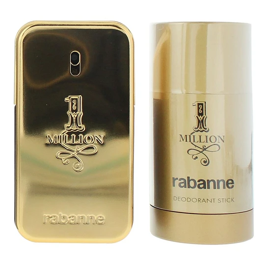 Paco Rabanne 1 Million Eau De Toilette Gift Set 50ml Eau De Toilette + 75ml Deodorant Stick