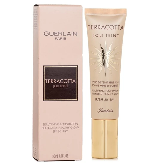 GUERLAIN Terracotta Joli Teint Healthy Glow Foundation SPF 20 Ebony