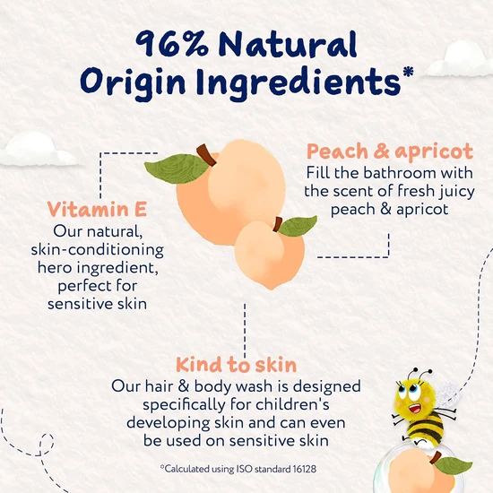 Childs Farm Peach & Apricot Hair & Body Wash 250ml