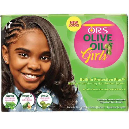 ORS Olive Oil Girls Built-in Protection Plus Conditioning No-lye Creme Relaxer 1 Application