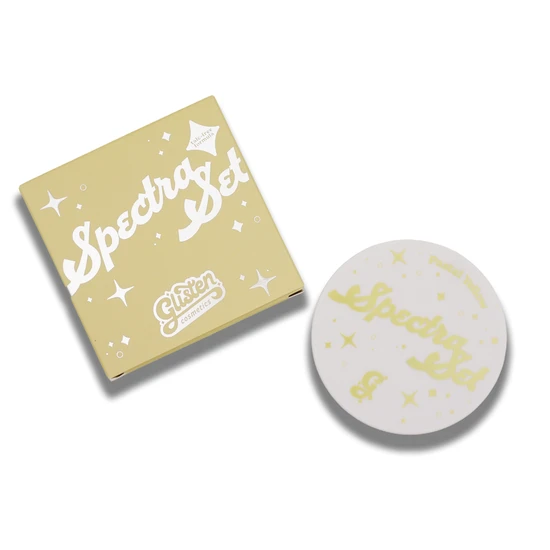 Glisten Cosmetics Pastel Yellow Spectra Set Colourful Pressed Powder