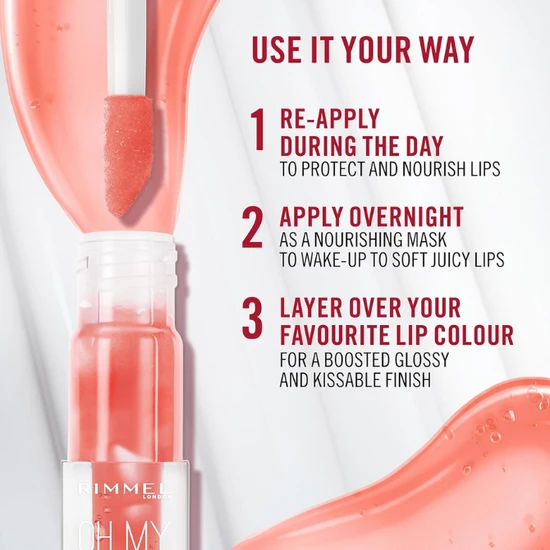 Rimmel Oh My Gloss! Lip Oil 004 Vivid Red