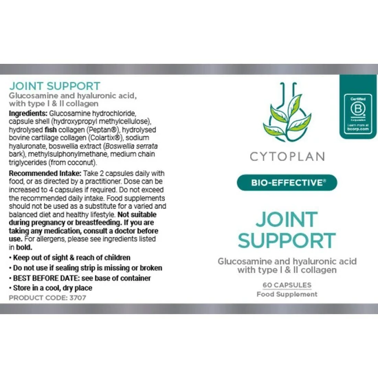 Cytoplan Joint Support Formula Capsules 60 Capsules