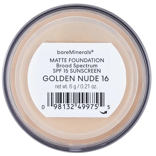 bareMinerals Matte Foundation Broad Spectrum SPF 15 Golden Nude 6g