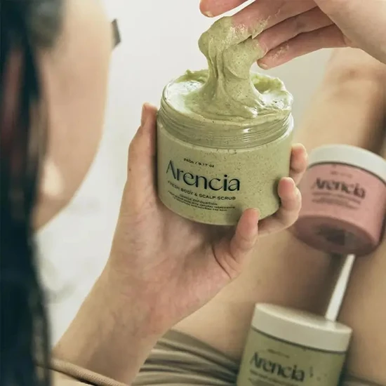 Arencia Fresh Cloud Body & Scalp Scrub Geranium & Prim Rose 260g