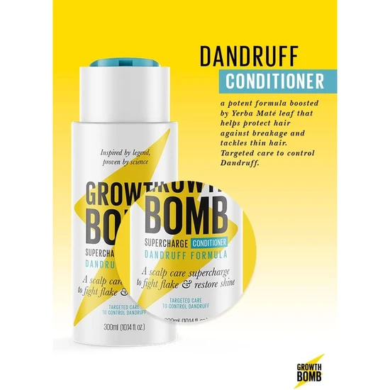 Growth Bomb Dandruff Formula Supercharge Conditioner 300ml