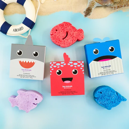 Spongelle Sea Animals Collection Walter Whale