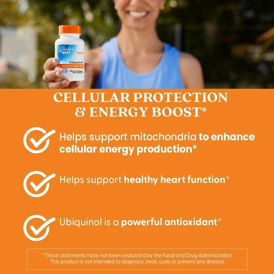 Doctor's Best Ubiquinol With Kaneka QH 100mg-60 Softgels