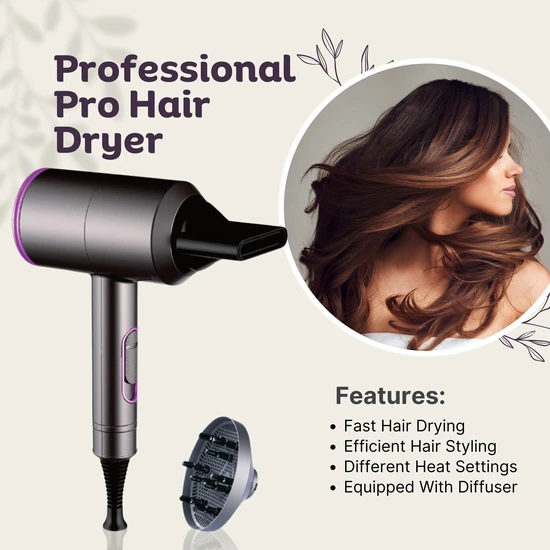 Erth Skin London Professional Pro Hair Dryer
