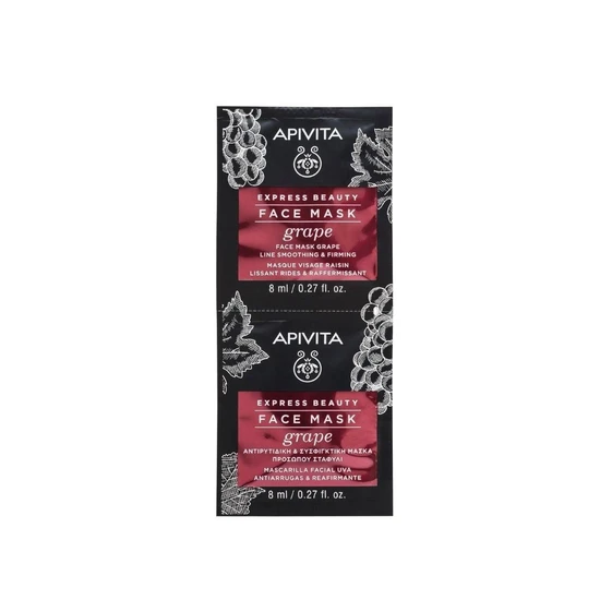 APIVITA Line Smoothing & Firming Face Mask Grape 2x8ml