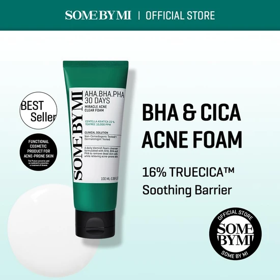 Some by Mi AHA-BHA-PHA 30 Days Miracle Acne Clear Foam 100ml