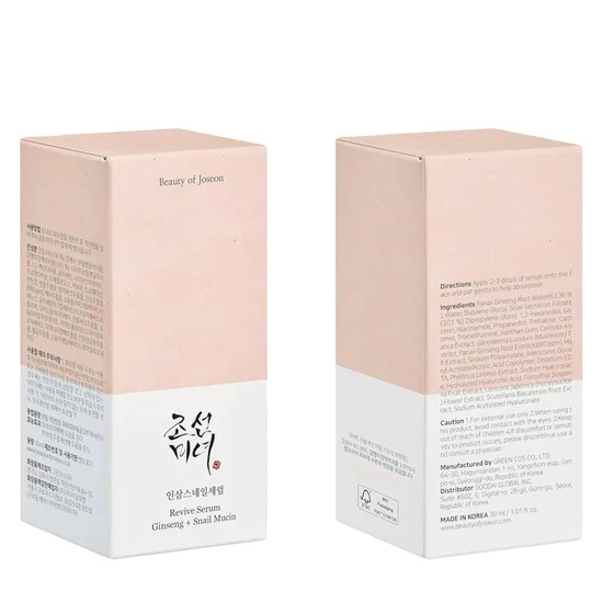 Beauty of Joseon Revive Serum Ginseng + Snail Mucin 30ml