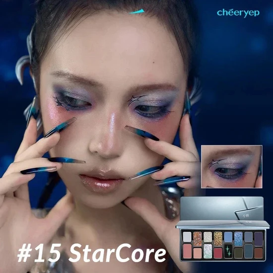 Glisten Cosmetics Starcore Eyeshadow Palette Cheeryep