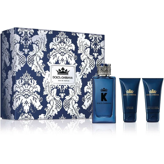 Dolce & Gabbana K Gift Set 100ml Eau De Parfum + 50ml Aftershave Balm + 50ml Shower Gel