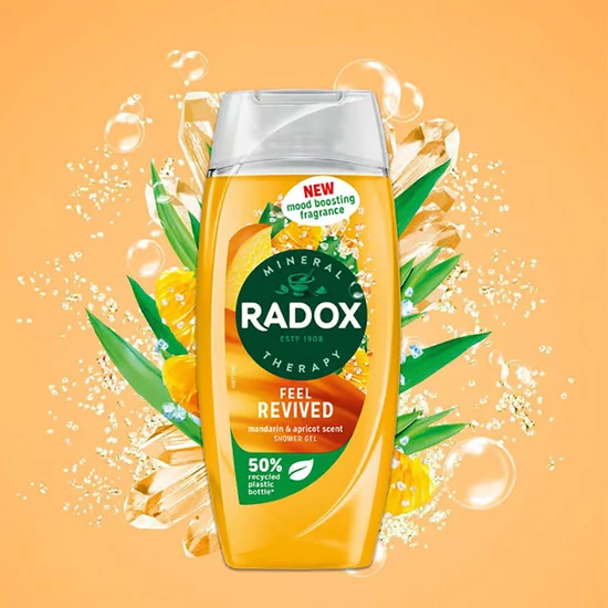 Radox Mineral Therapy Feel Revived Mandarin Apricot Scent Shower Gel 225ml