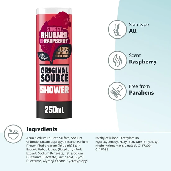 Original Source Sweet Rhubarb & Raspberry Shower Gel 250ml
