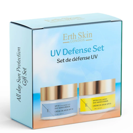 Erth Skin London UV Defence Set SPF30 Day Cream + SPF50 Day Cream