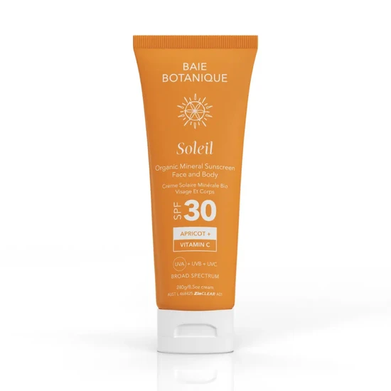 Baie Botanique Face & Body Mineral Sunscreen SPF 30 With Vitamin C 100g