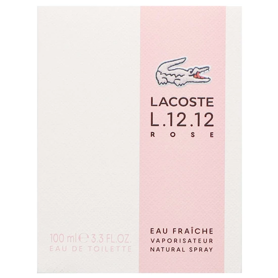 Lacoste L.12.12 Eau Fraiche Rose Eau De Toilette 100ml