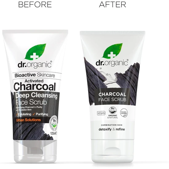 Dr. Organic Activated Charcoal Deep Cleansing Face Scrub 125ml