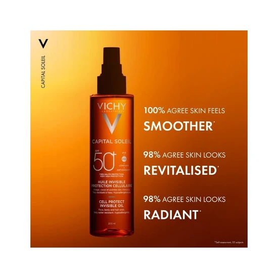 Vichy Capital Soleil Cell Protect Invisible Oil SPF 50+ 200ml