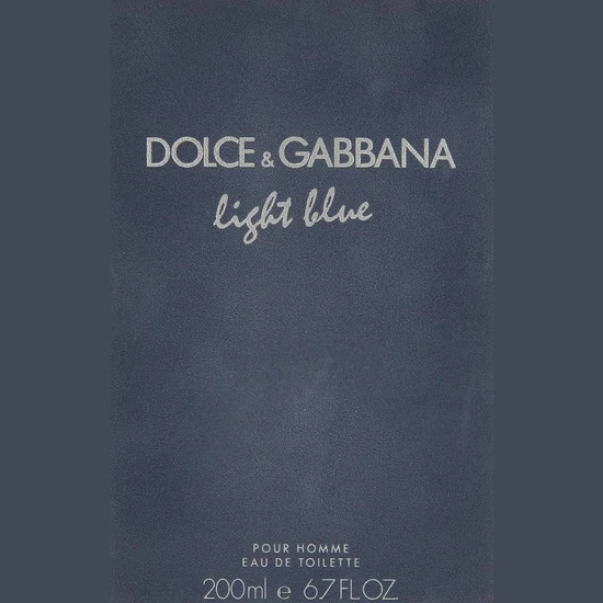 Dolce & Gabbana Light Blue Pour Homme Eau De Toilette 200ml