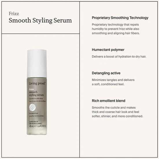 Living Proof No Frizz Smooth Styling Serum 45ml