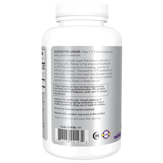 NOW Foods D-Ribose Powder 227g