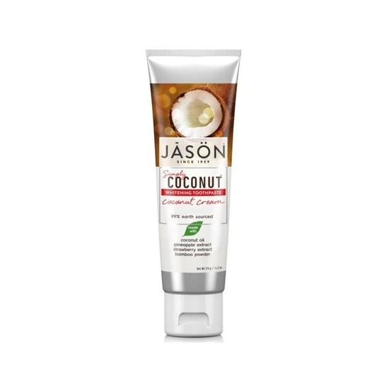 JASON Simply Coconut Whitening Toothpaste Coconut Cream