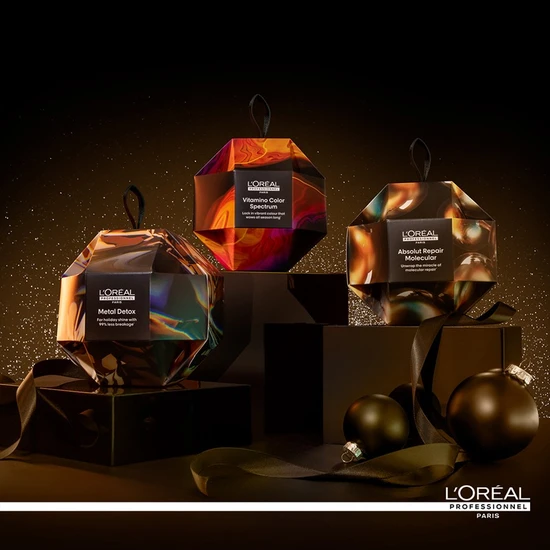 L'Oréal Professionnel Metal Detox Bauble Mini Shampoo & Mask Gift Set Prevent Breakage & Colour Fade from Hard Water
