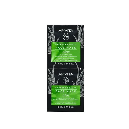 APIVITA Aloe Moisturising & Refreshing Face Mask 2 x 8ml