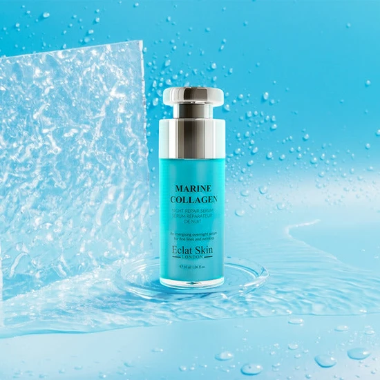 Erth Skin London Marine Collagen Night Cream + Marine Collagen Night Repair Serum 50ml + 30ml