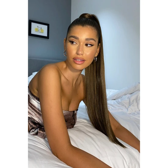 LullaBellz Grande 26" Straight Wraparound Pony BLONDES | CARAMEL BLONDE