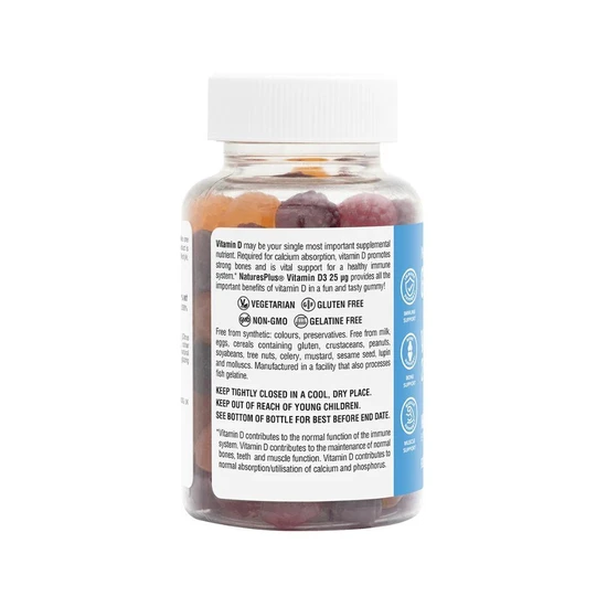 Nature's Plus Vitamin D3 1000iu Gummies 60 Gummies