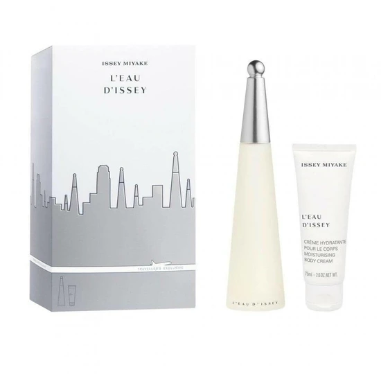 Issey Miyake L'Eau D'Issey Gift Set 100ml Eau De Toilette + 75ml Body Lotion