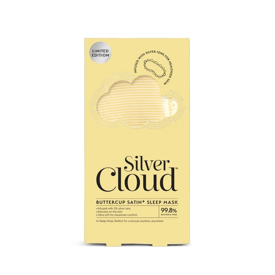 Silver Cloud Satin Frilly Sleep Mask Buttercup Collection