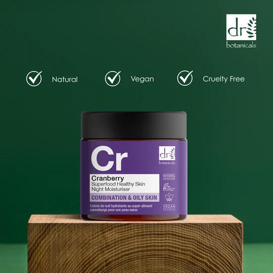 Dr Botanicals Cranberry Healthy Skin Night Moisturiser 60ml