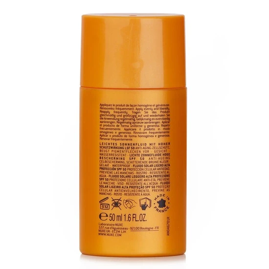 Nuxe Sun Light Fluid High Protection SPF 50 50ml