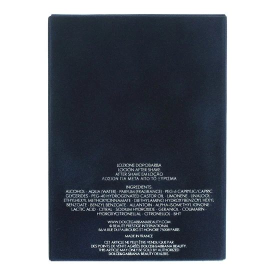 Dolce & Gabbana Pour Homme Aftershave Lotion Splash 125ml