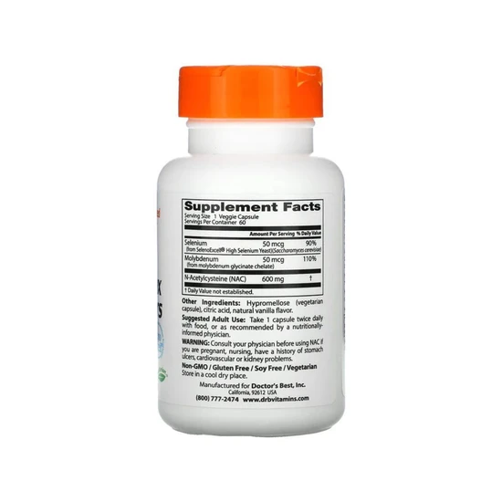 Doctor's Best NAC Detox Regulators Vegicaps 60 Vegicaps