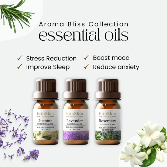 Erth Skin London Aroma Bliss Collection Oils 3 Pack