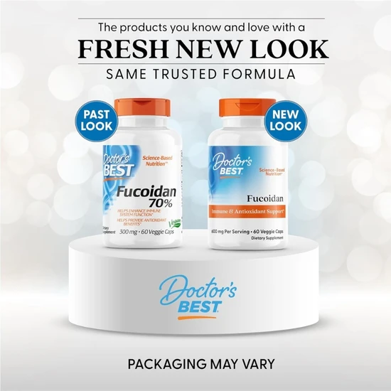 Doctor's Best Fucoidan 70% 300mg Vegicaps 60 Vegicaps