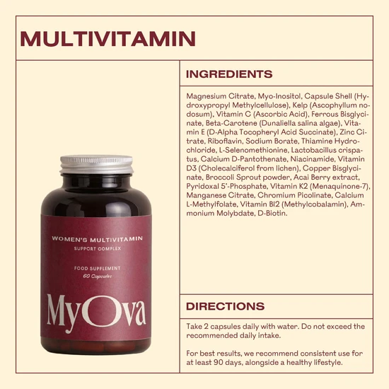 MyOva Women's Multivitamin Capsules 60 Capsules